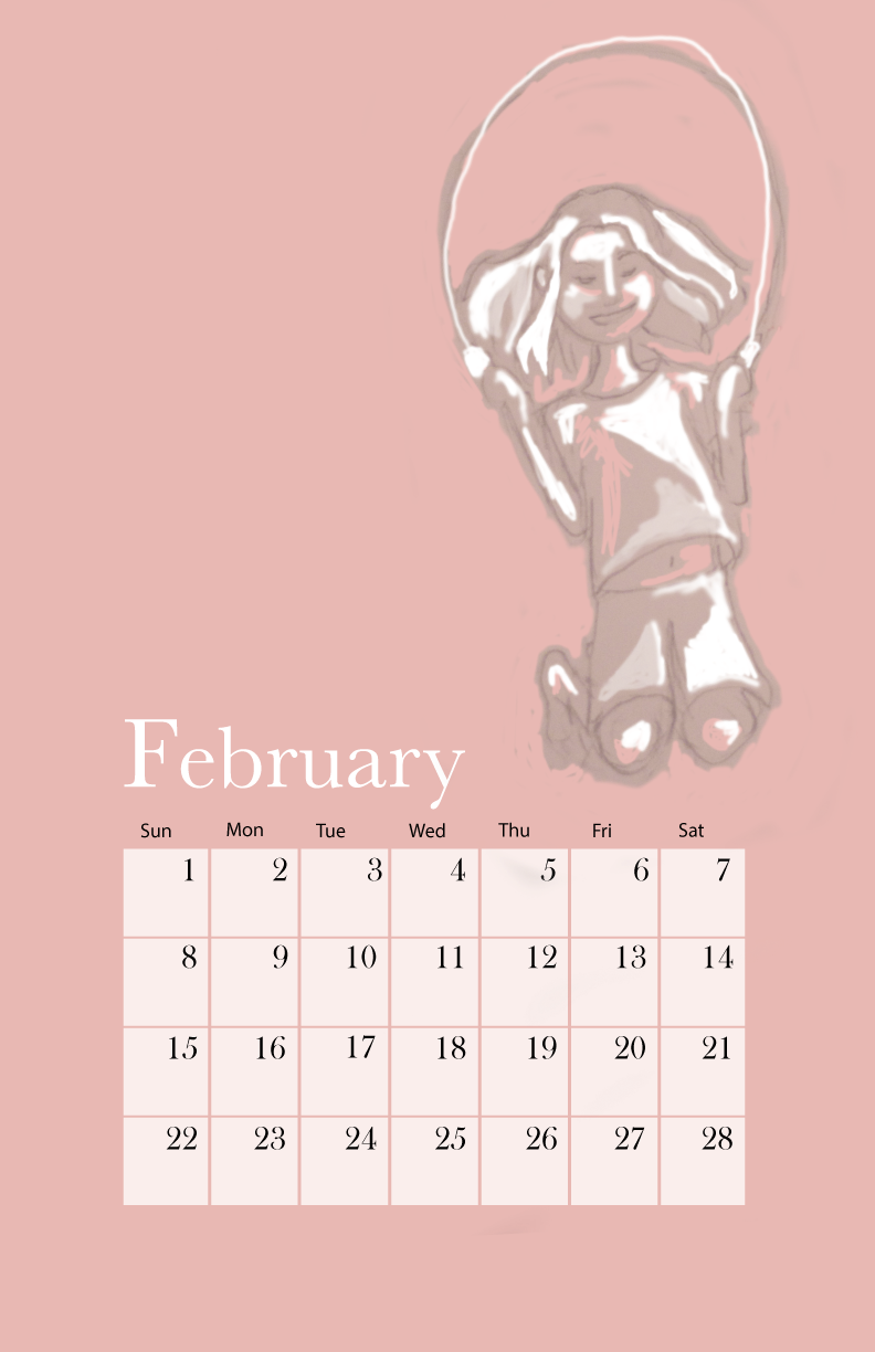 Calendar February page
